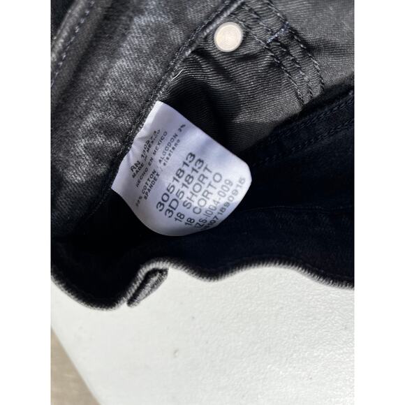 Lees Vintage Black Denim Cutoff Shorts 36 Waist - Picture 5 of 5